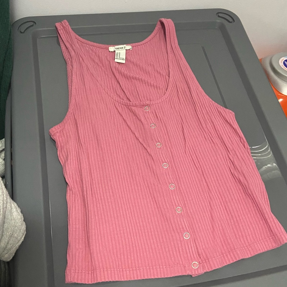 Pink Forever 21 Tank Top